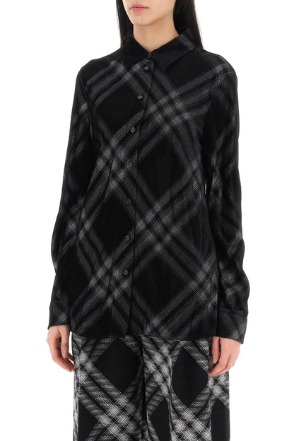 "checkered Corduroy  - Black