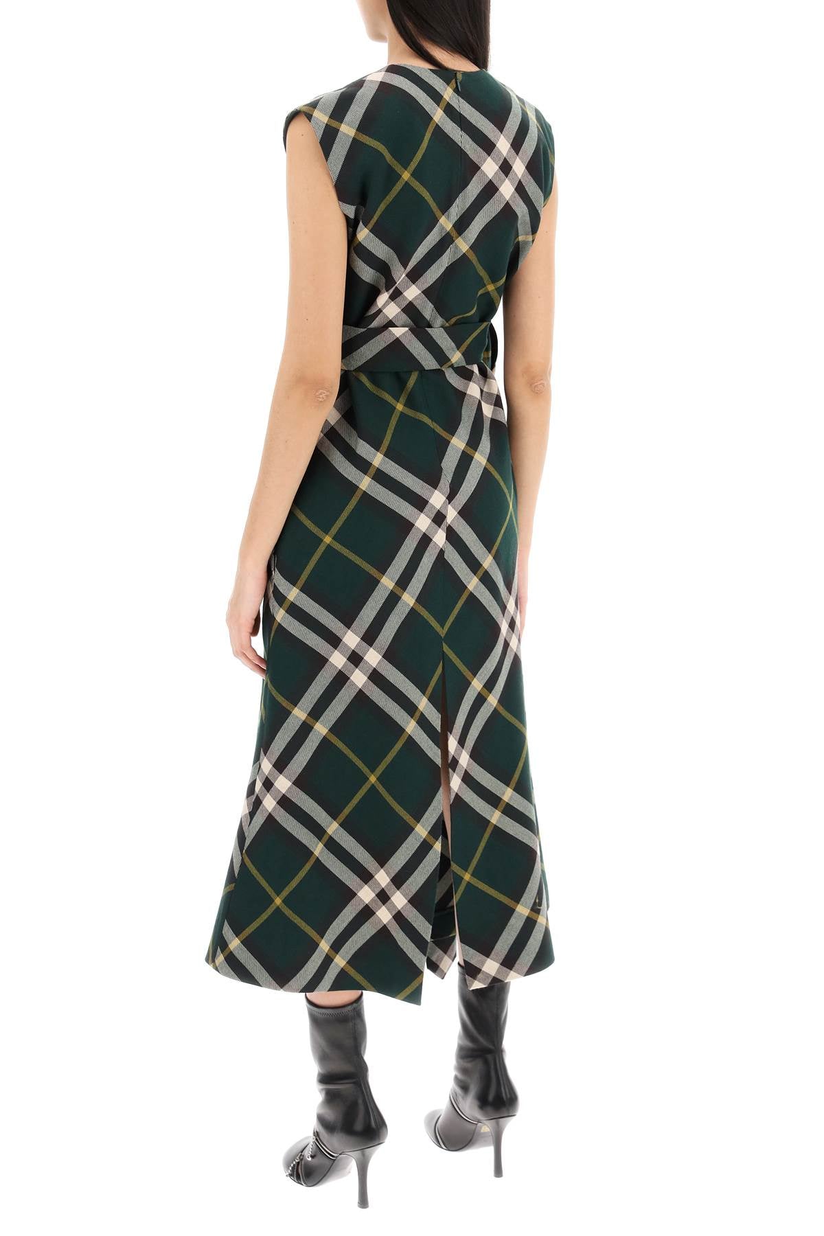 Ered Wool Midi Dress  - Green