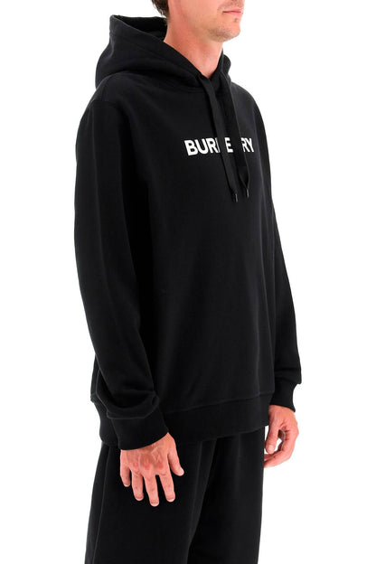 Ansdell Hoodie With Logo Print  - Black