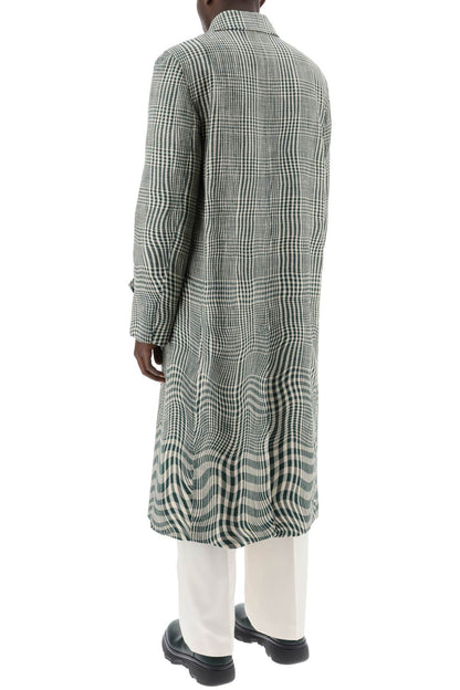 Houndstooth Car Coat With  - Neutro