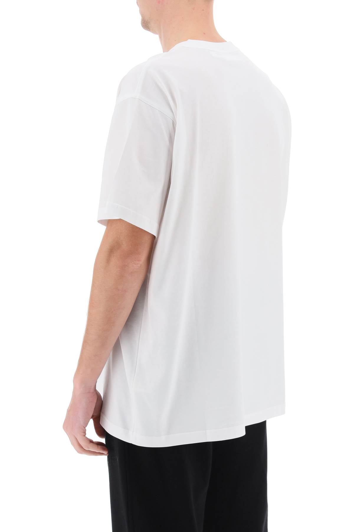 Harriston T-shirt With Logo Print  - White