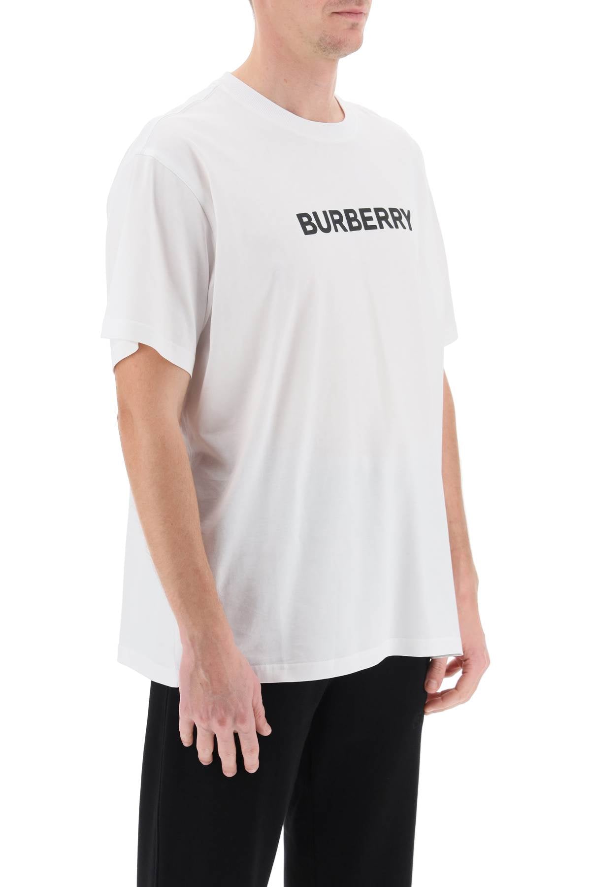 Harriston T-shirt With Logo Print  - White