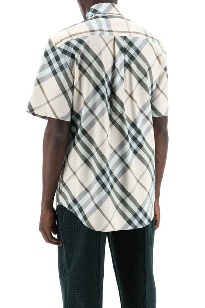 Short-sleeved Checkered Shirt  - Neutro