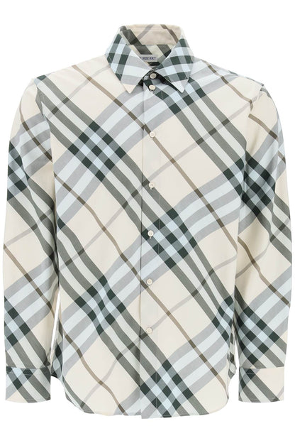 Ered Cotton Long-sleeved Shirt  - Celeste