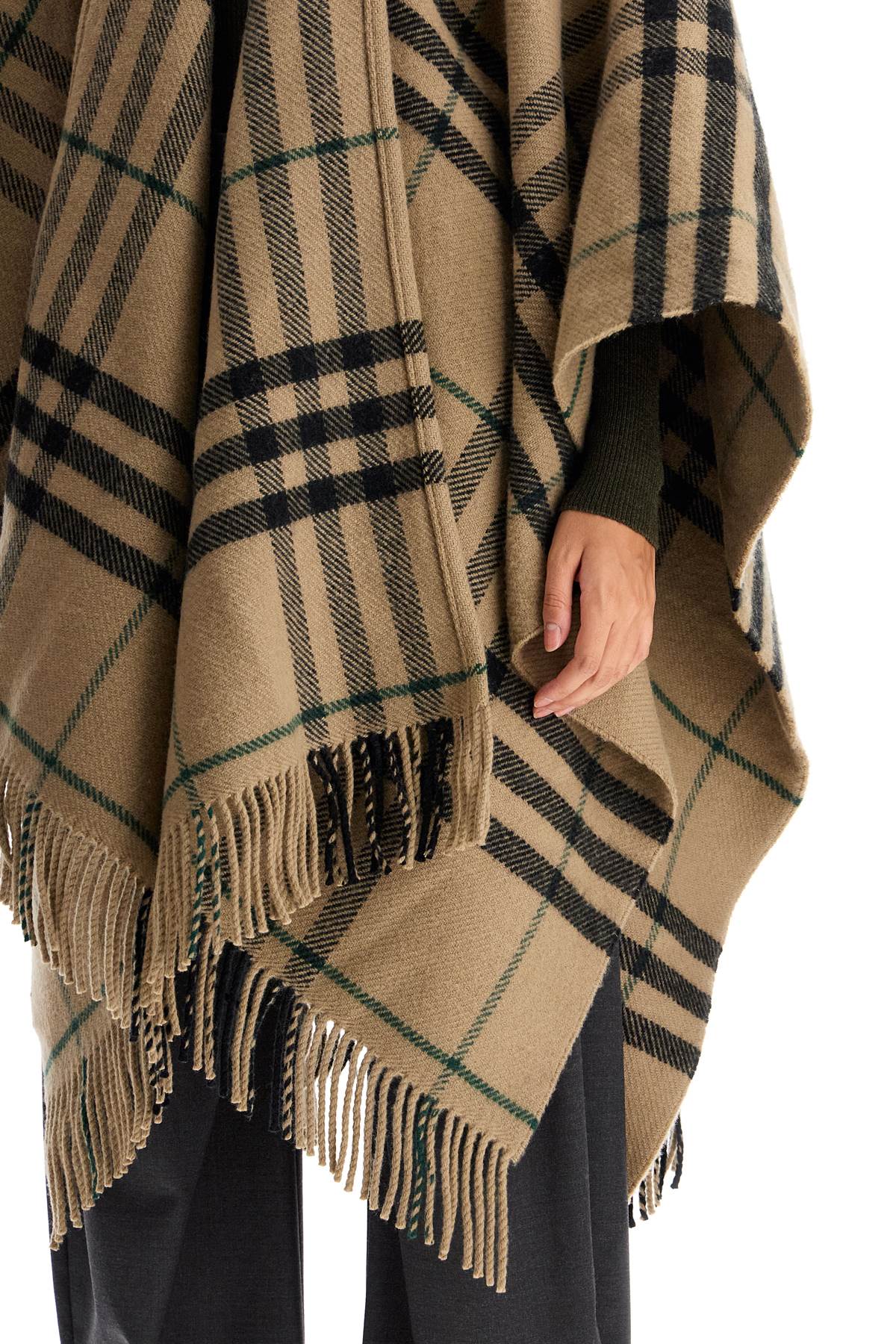 Ered Cape In Wool And Cashmere By Cate  - Beige