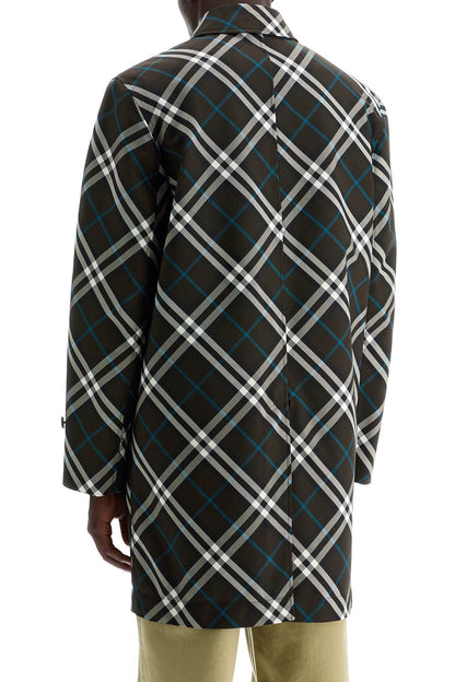 Ered\n\n'checkered Nylon Car Coat  - Green