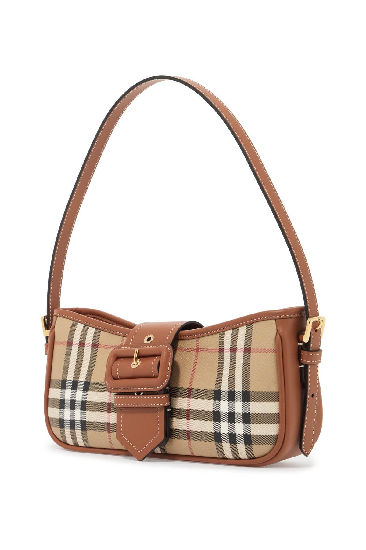 Ered\n\ncheckered Shoulder Bag  - Beige