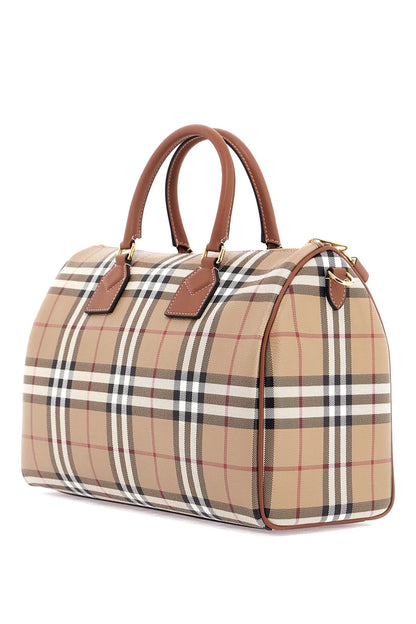 'check Media Bowling Bag'  - Beige