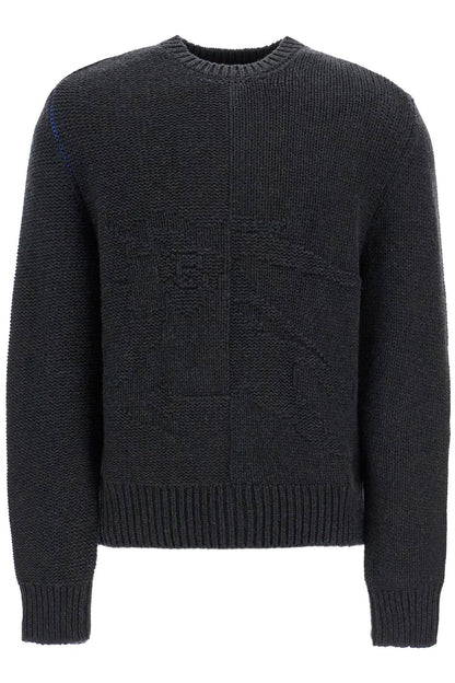 Cashmere Sweater With Ekd Design  - Grey