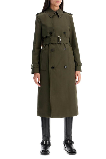 Double-breasted Trench Coat With  - Khaki