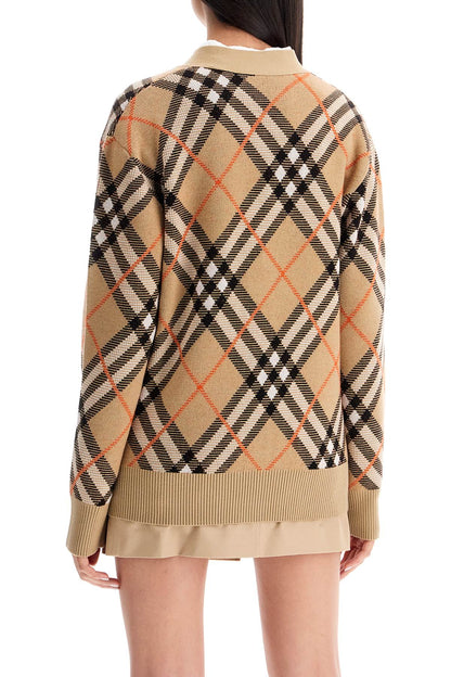 Oversized Checkered  - Beige