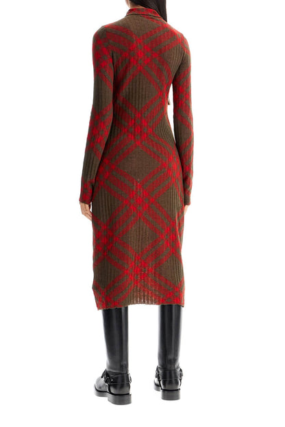 Ered Wool Blend Midi Dress  - Red