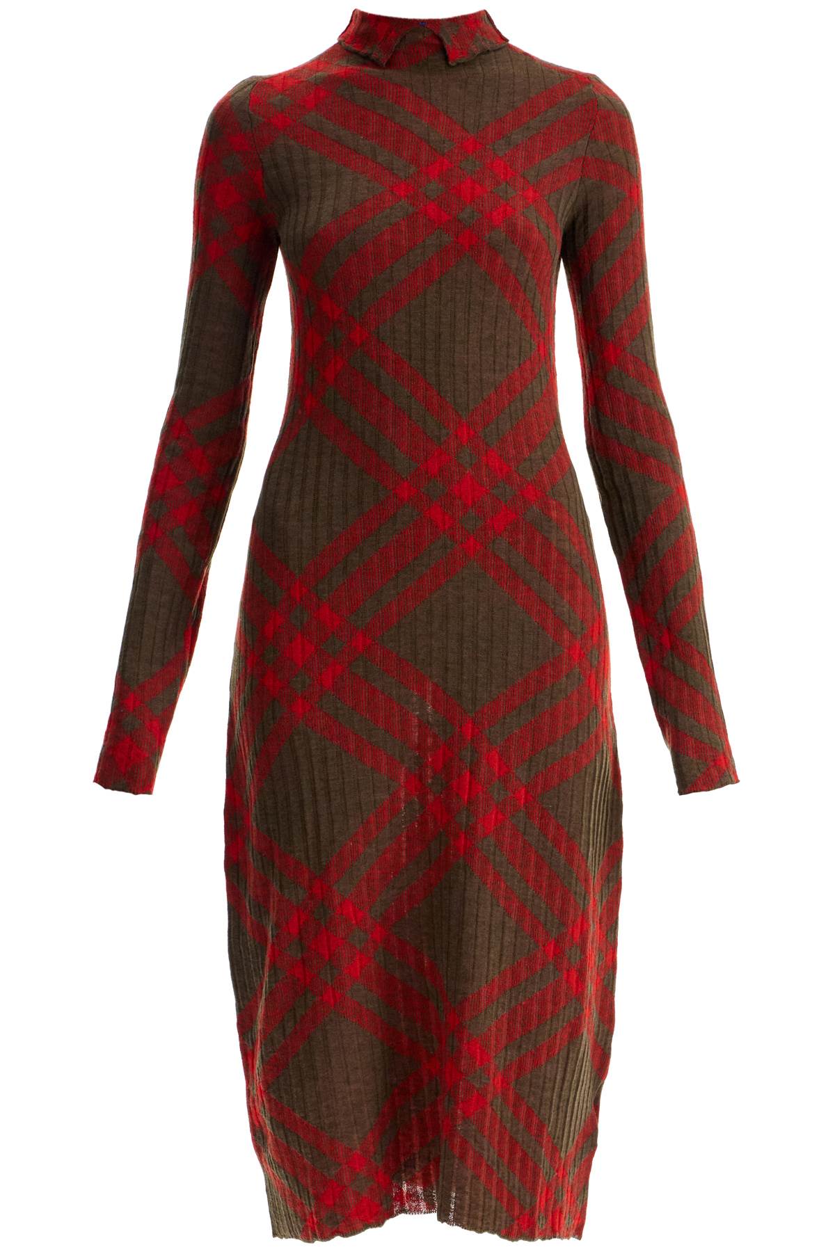 Ered Wool Blend Midi Dress  - Red