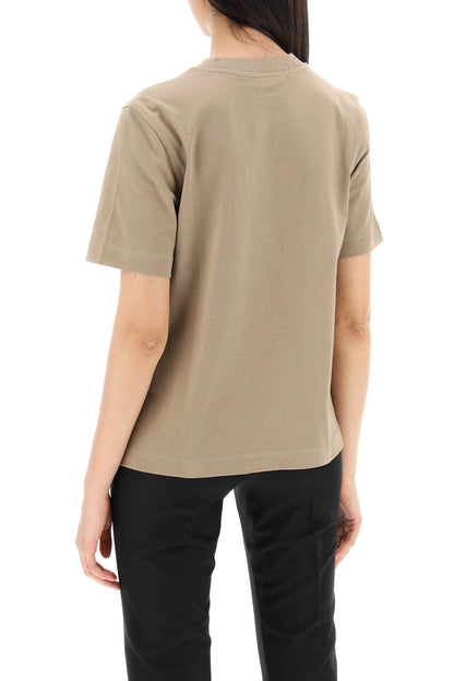 T-shirt With Duck Detail  - Khaki