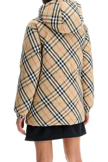 Reversible Midi Down Jacket  - Beige