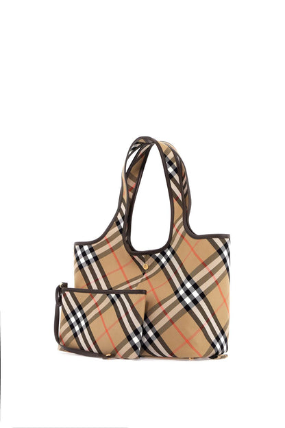 Ered\n\nsmall Checkered Tote Bag  - Beige