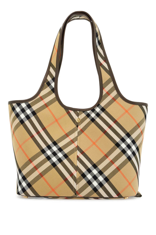 Ered\n\nsmall Checkered Tote Bag  - Beige