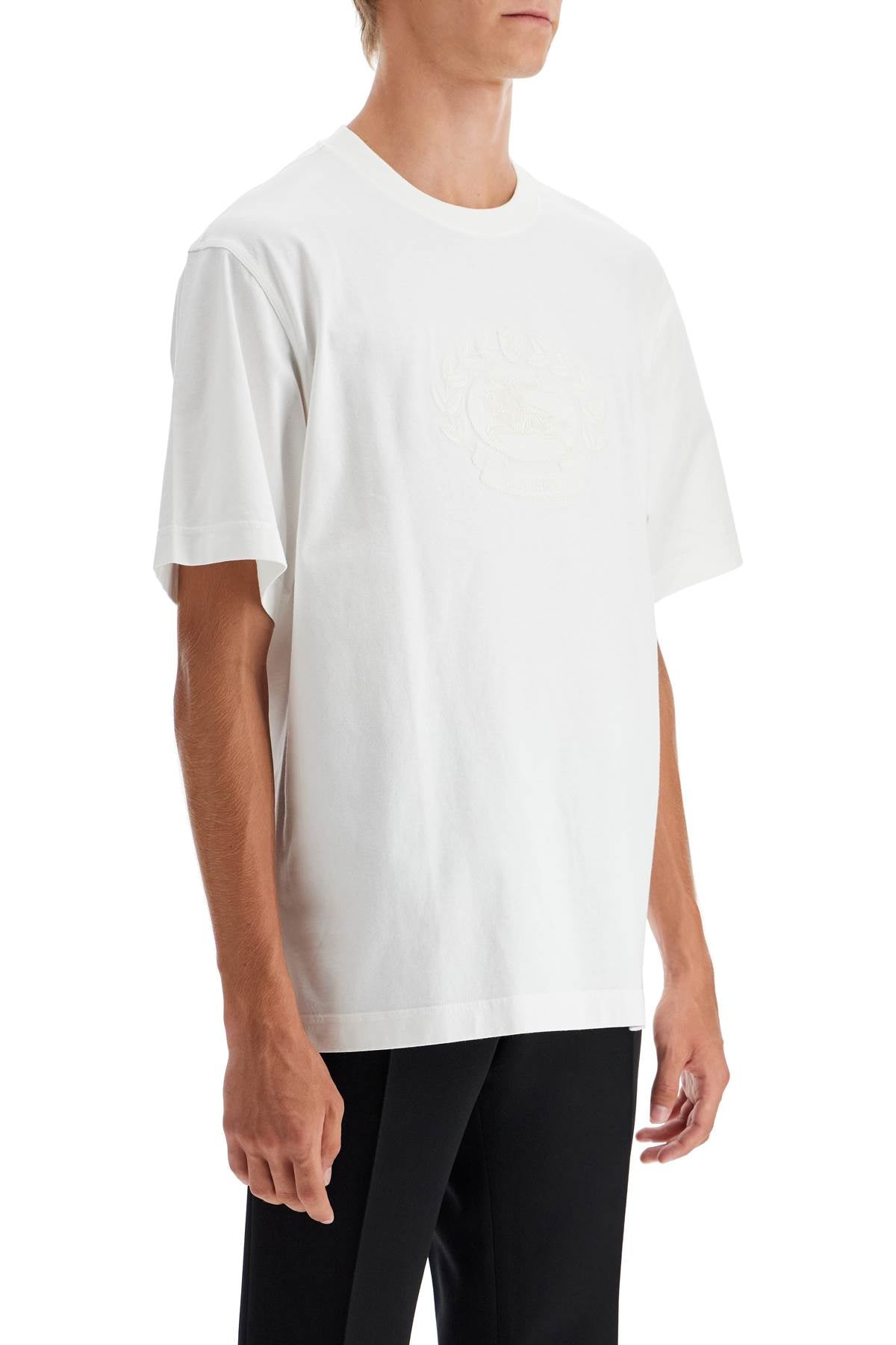 "ekd Embroidered T-shirt  - White