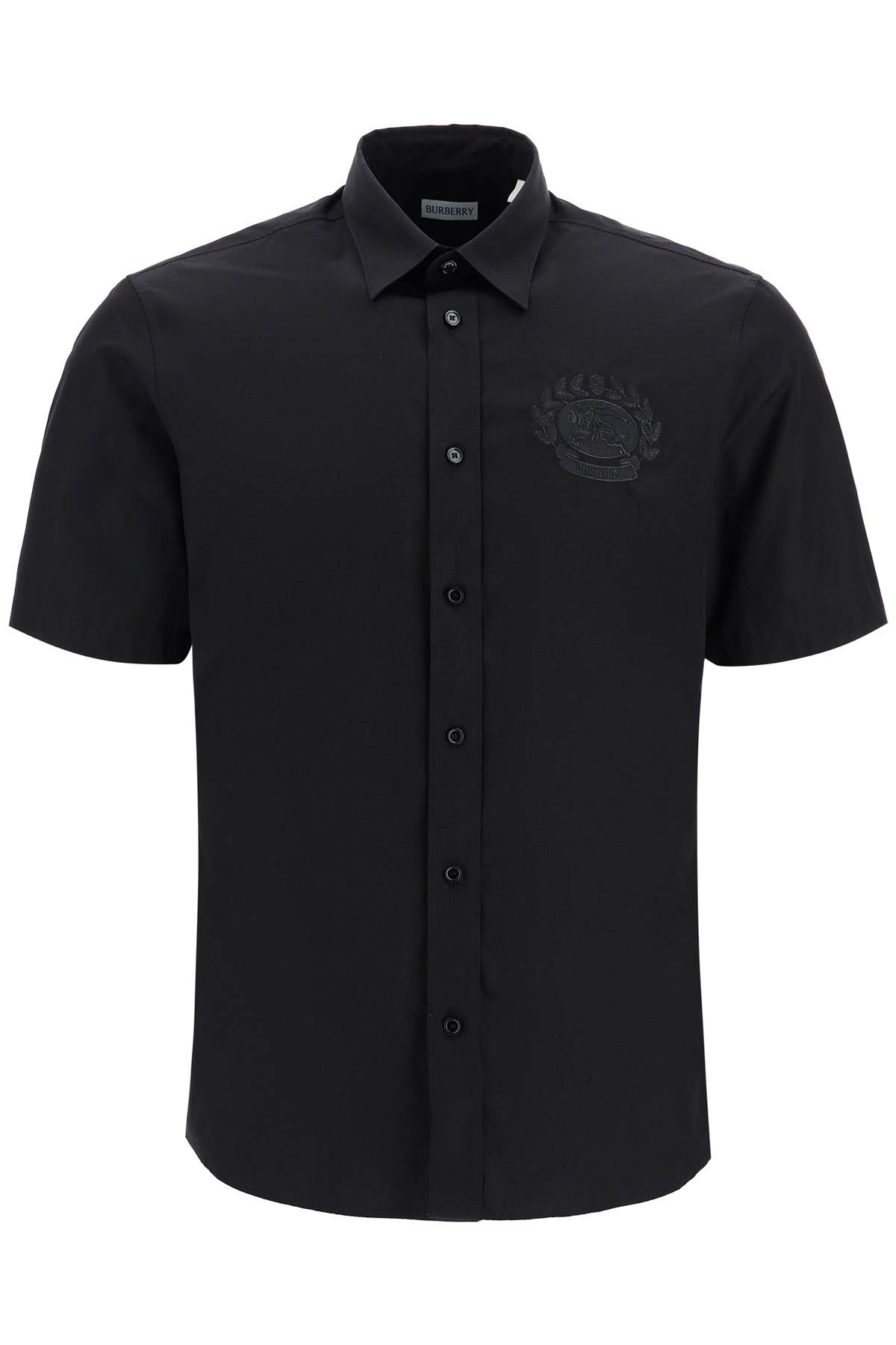 Short-sleeved Shirt With Ekd  - Black