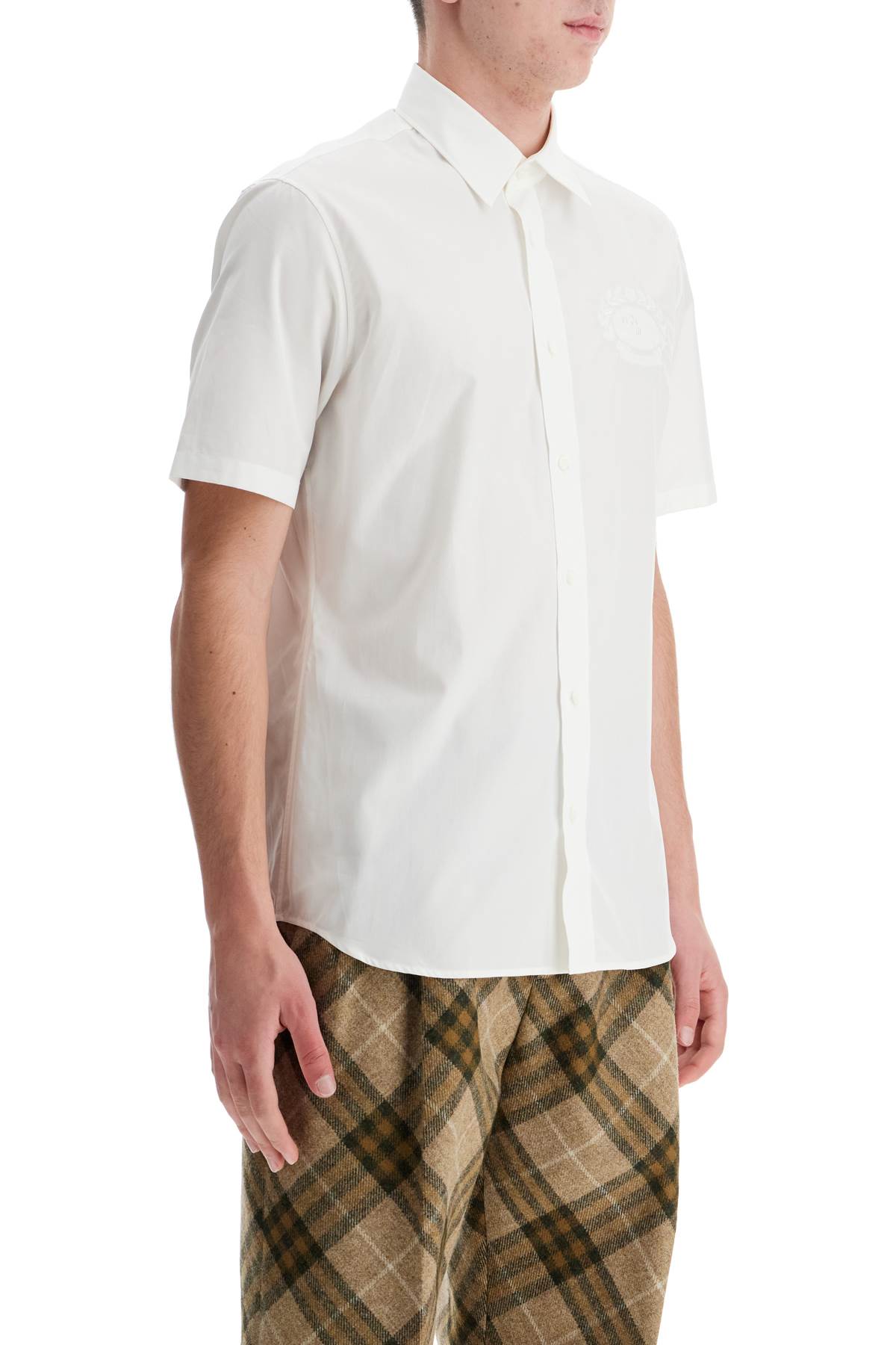 Short-sleeved Shirt With Ekd  - White