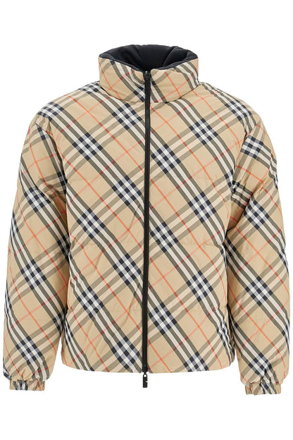 Reversible Nylon Down Jacket  - Beige