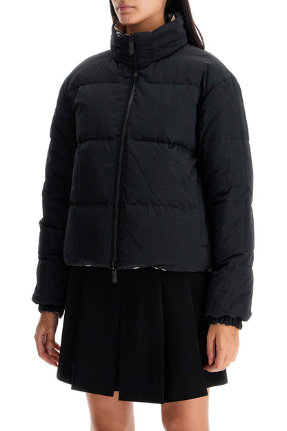 Short Reversible Down Jacket  - Black