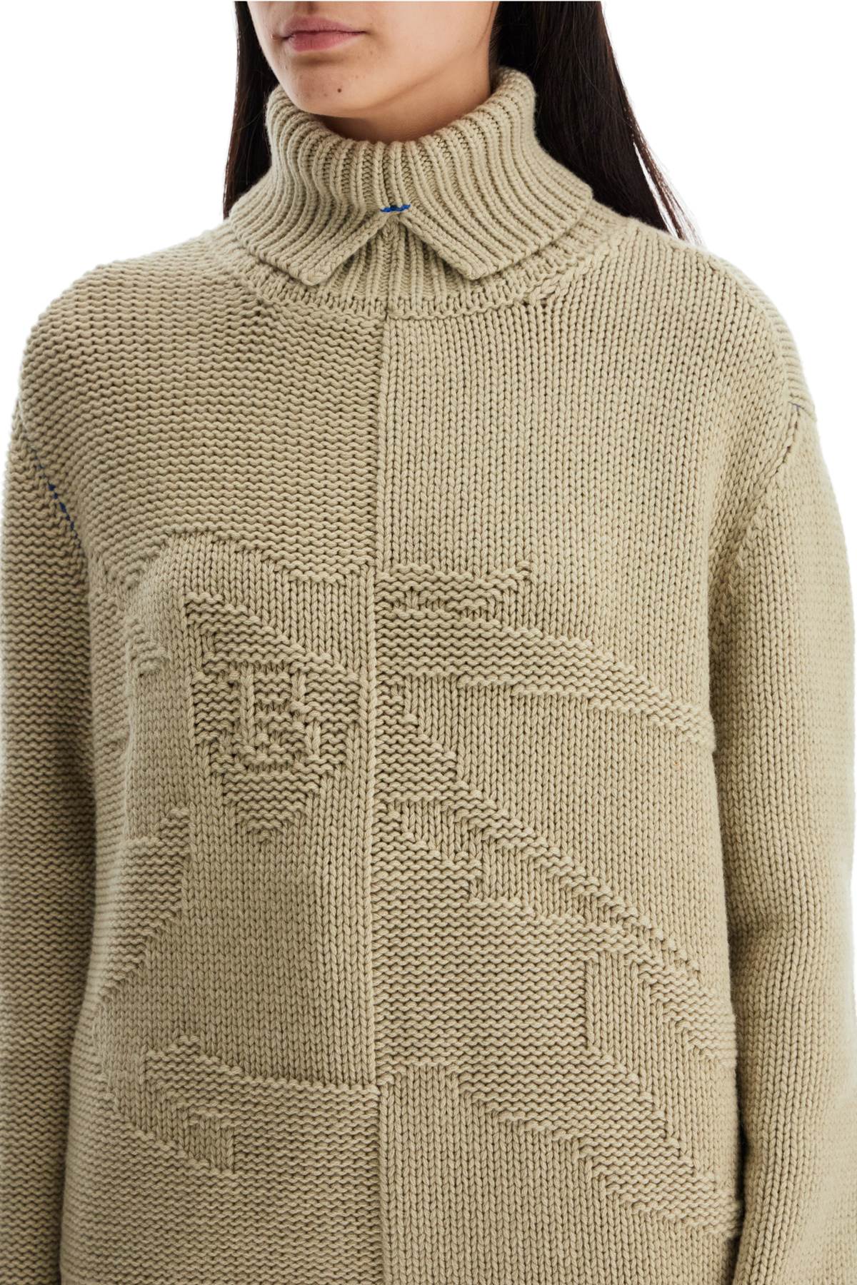 Cashmere Sweater With Ekd Design  - Neutro