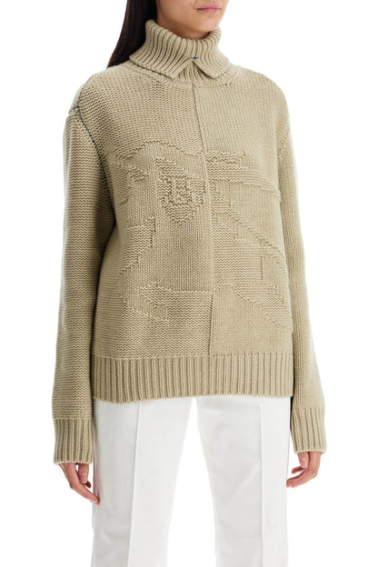 Cashmere Sweater With Ekd Design  - Neutro