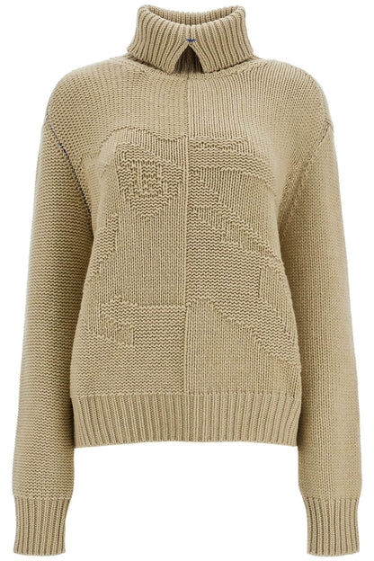 Cashmere Sweater With Ekd Design  - Neutro