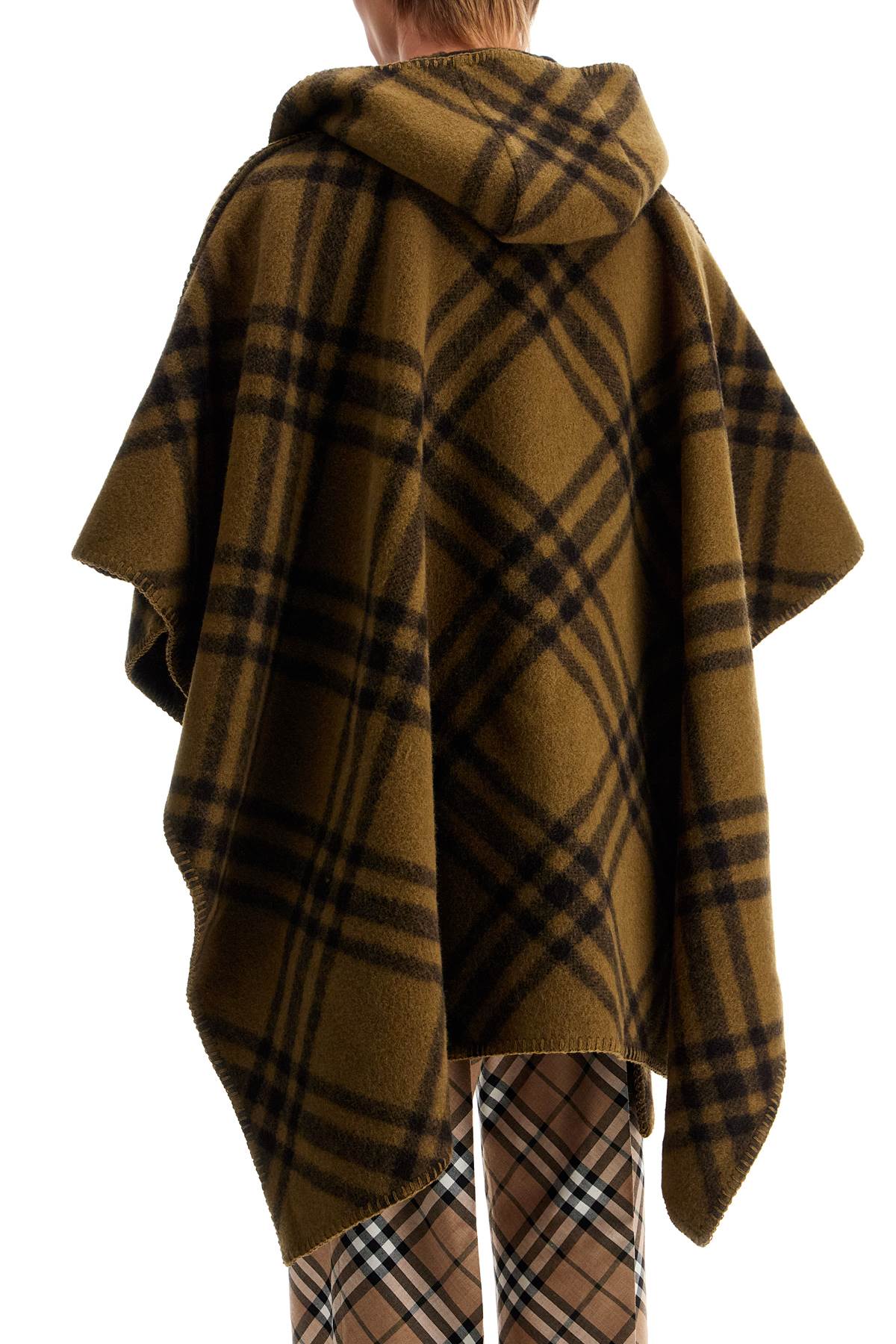 Ered Reversible Wool Cape  - Khaki