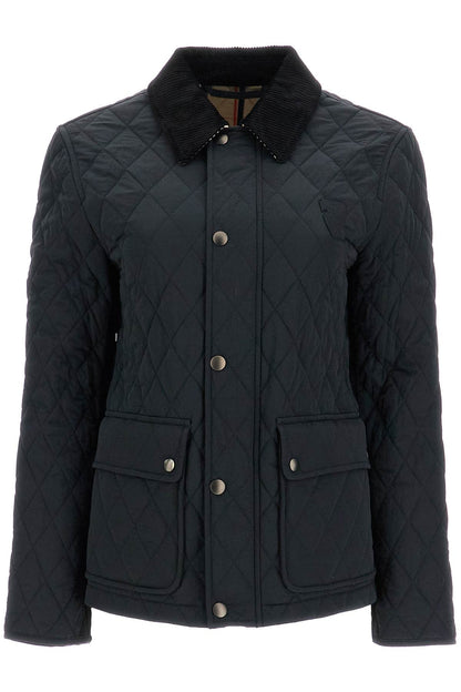 Quilted B Shield Jacket  - Black