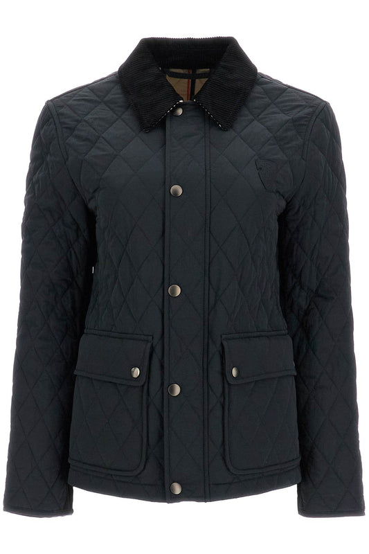 Quilted B Shield Jacket  - Black