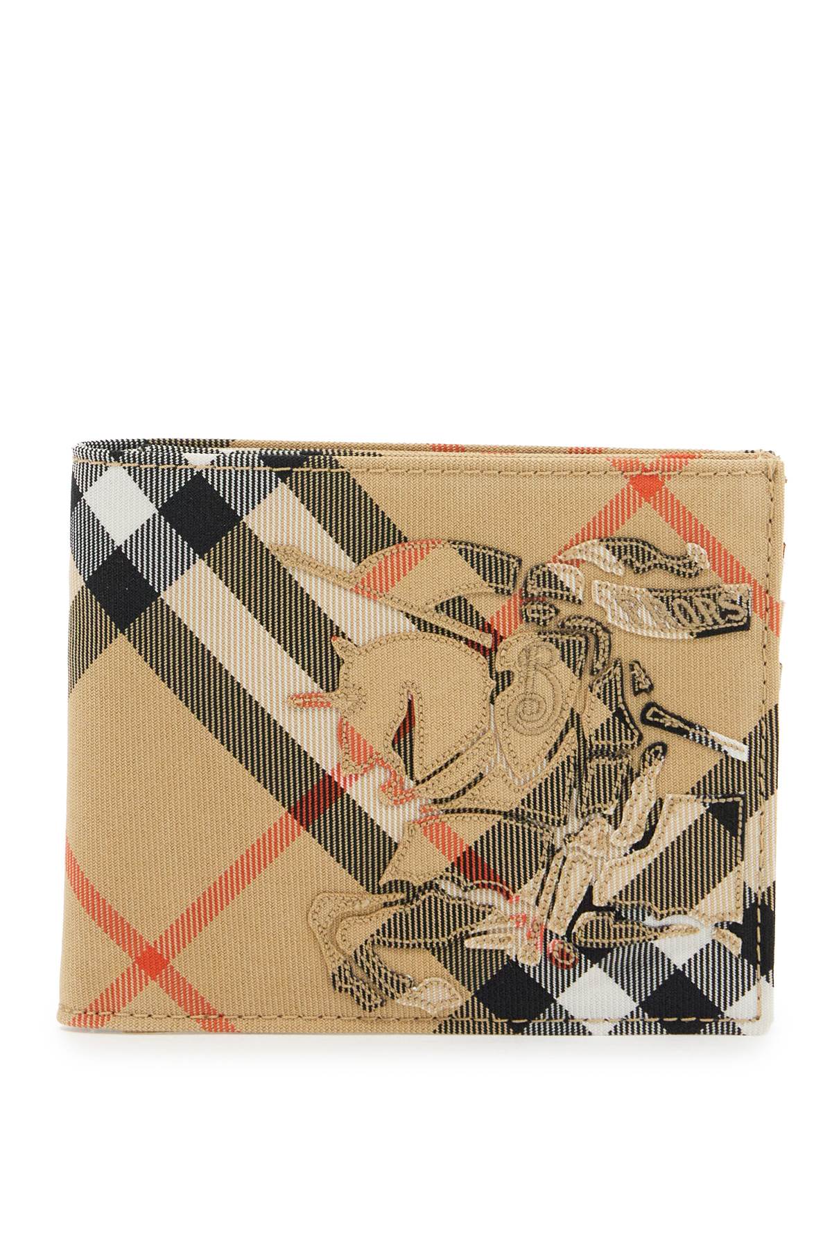 Bi-fold Check Wallet With Ekd  - Beige