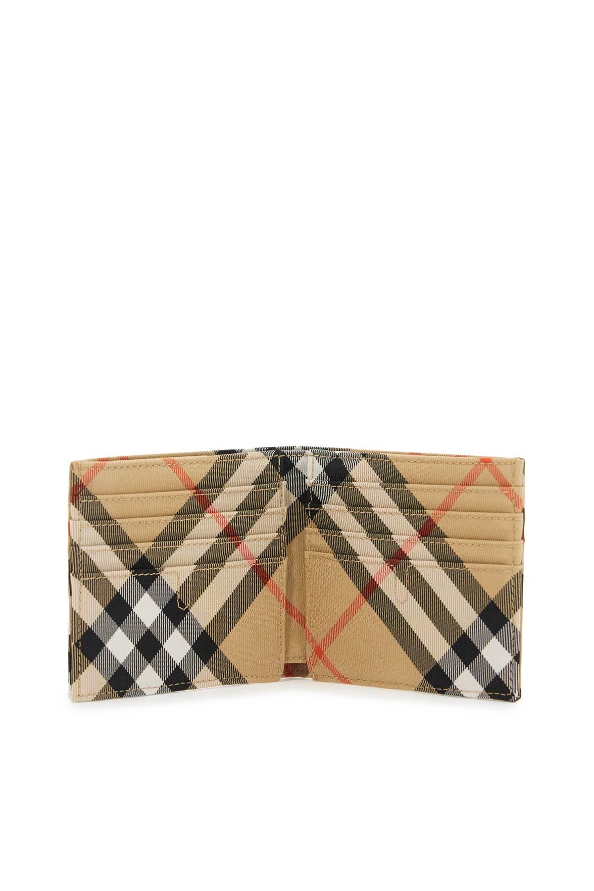 Bi-fold Check Wallet With Ekd  - Beige