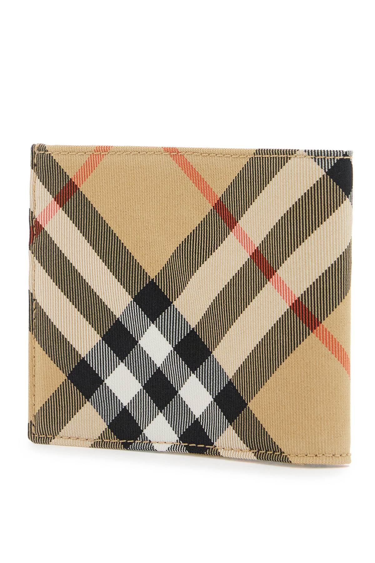 Bi-fold Check Wallet With Ekd  - Beige