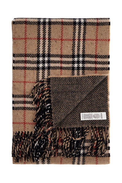 Ered Reversible Wool And Cashmere Scarf  - Beige