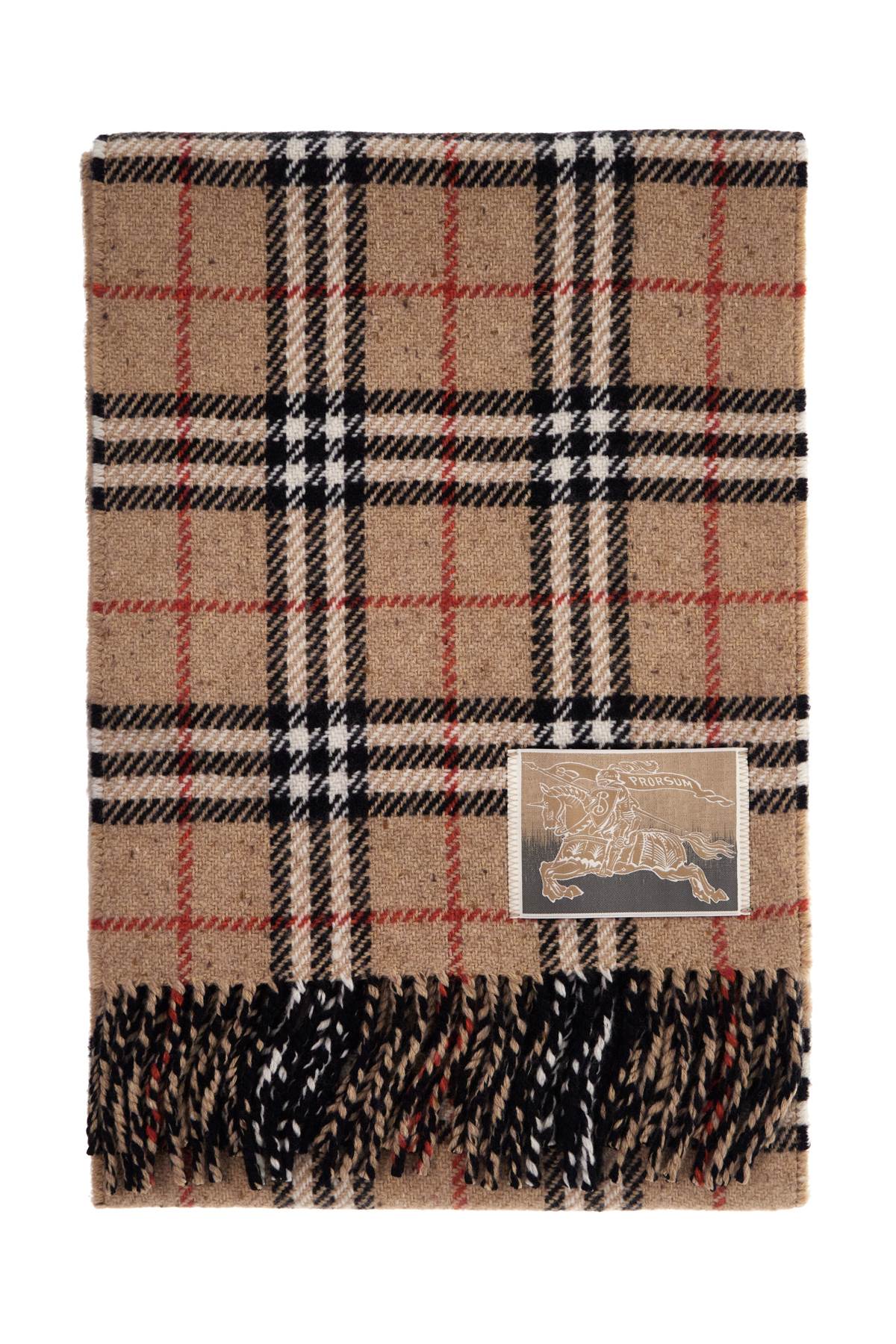 Ered Reversible Wool And Cashmere Scarf  - Beige