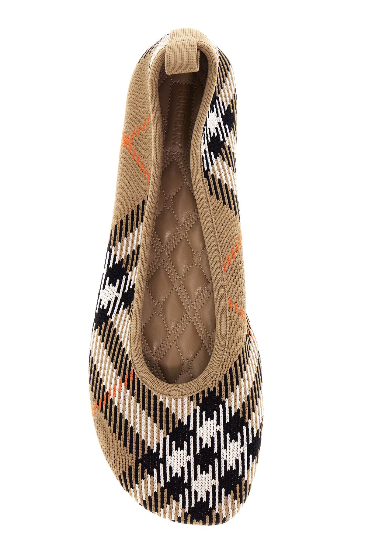 Baby Checkered Ballet Flats  - Beige