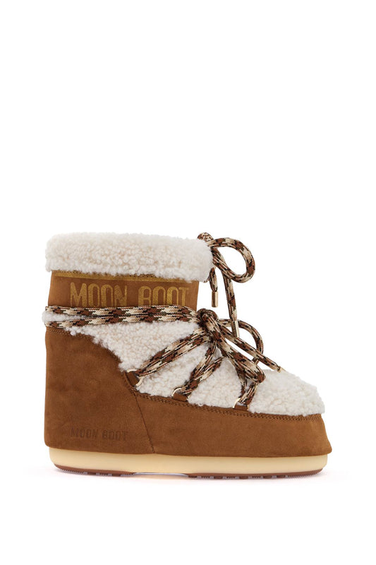 Icon Low Shearling Snow Boots With  - Brown