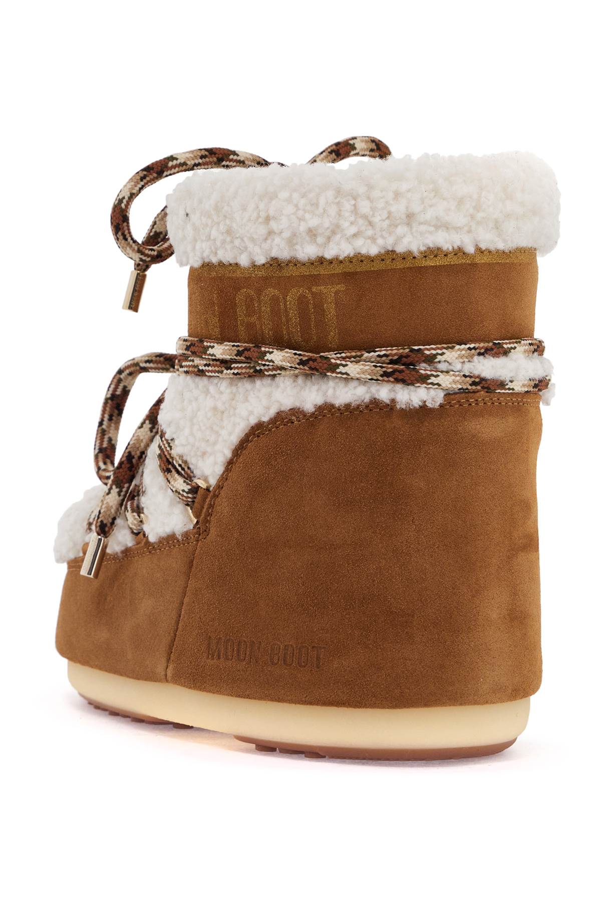 Icon Low Shearling Snow Boots With  - Brown