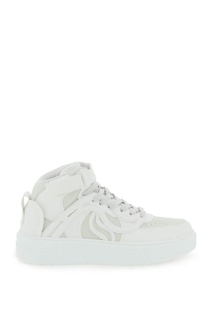 S-wave High Top Sneakers  - Bianco