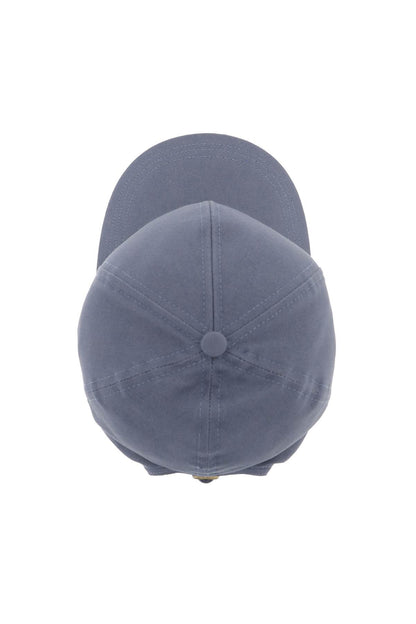 Uni Colour Baseball Cap With Orb Embroidery  - Blue