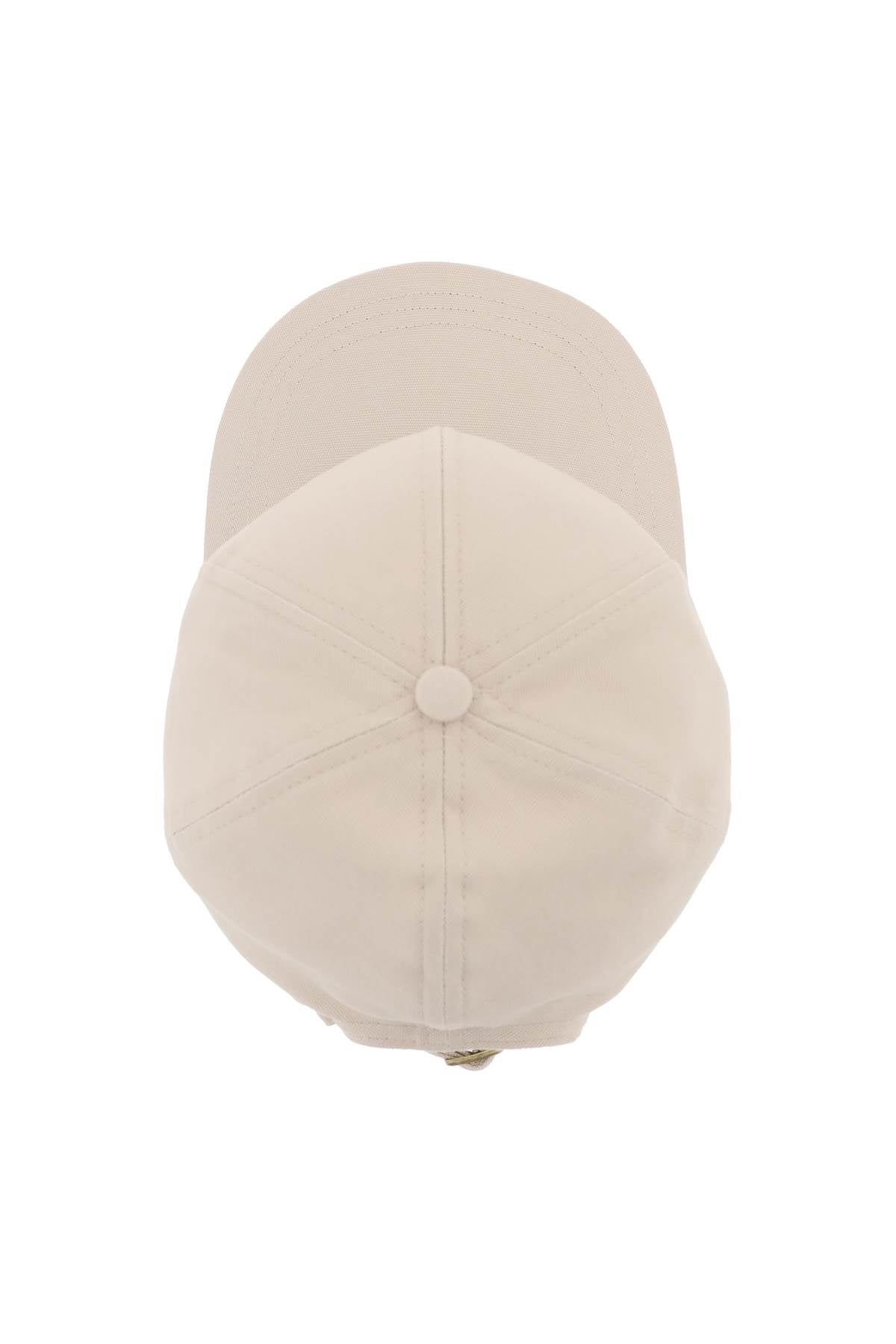 Uni Colour Baseball Cap With Orb Embroidery  - Beige