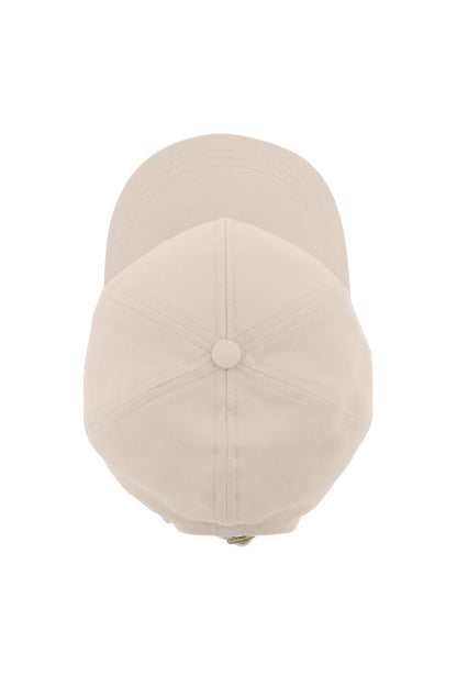 Uni Colour Baseball Cap With Orb Embroidery  - Beige