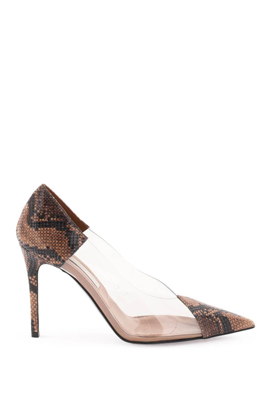 Python Print Transparent Pumps  - Marrone