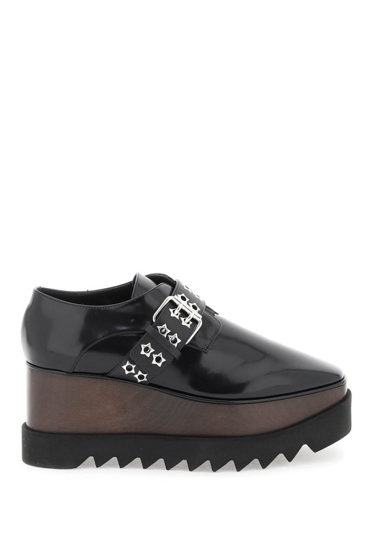 Platform Elyse Lace-up Shoes  - Black