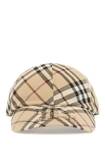 Ered\n\ncheckered Baseball Cap  - Beige