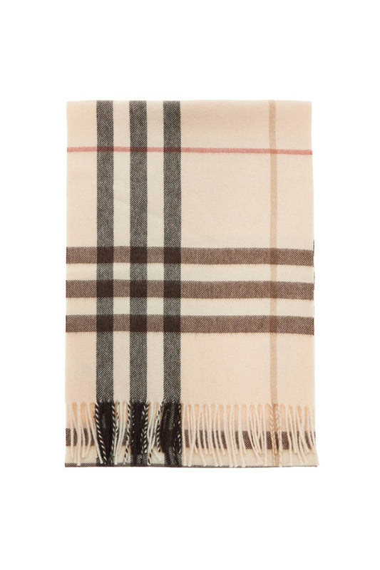 Check Cashmere Scarf  - Neutro