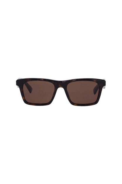 Rectangular Tortoiseshell Sunglasses  - Brown