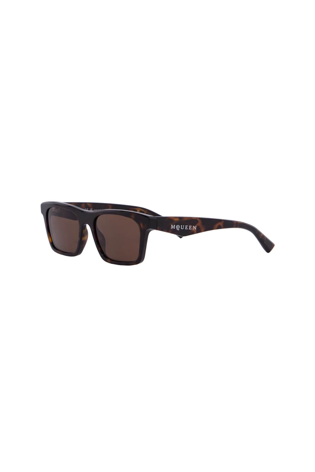 Rectangular Tortoiseshell Sunglasses  - Brown